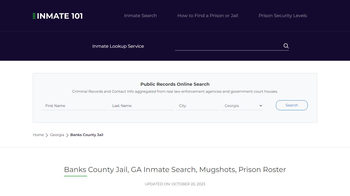 Banks County Jail, GA Inmate Search, Mugshots, Prison Roster